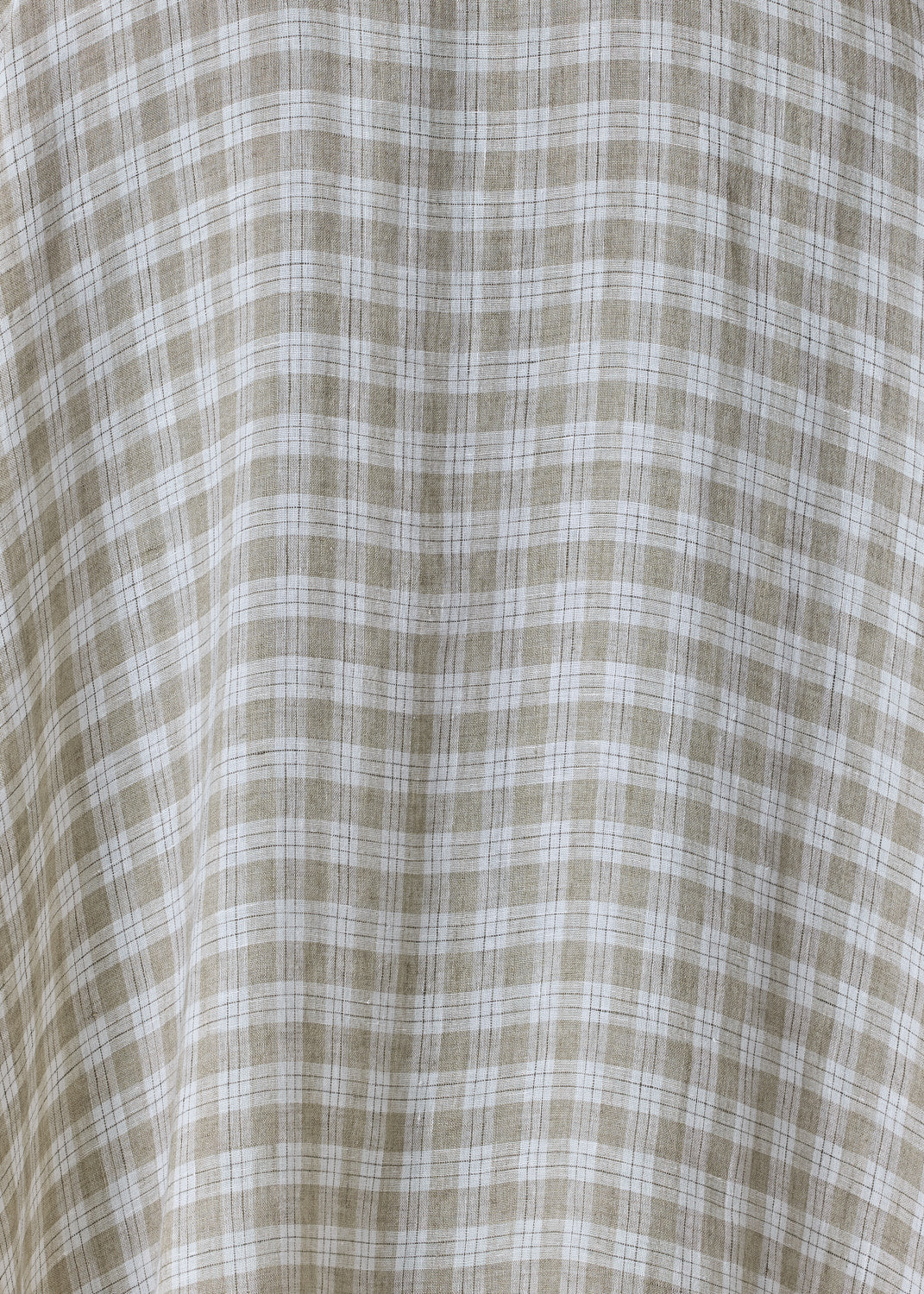 delave linen double pointed sides short sleeve shirt with collar - mid plus (cardamom)