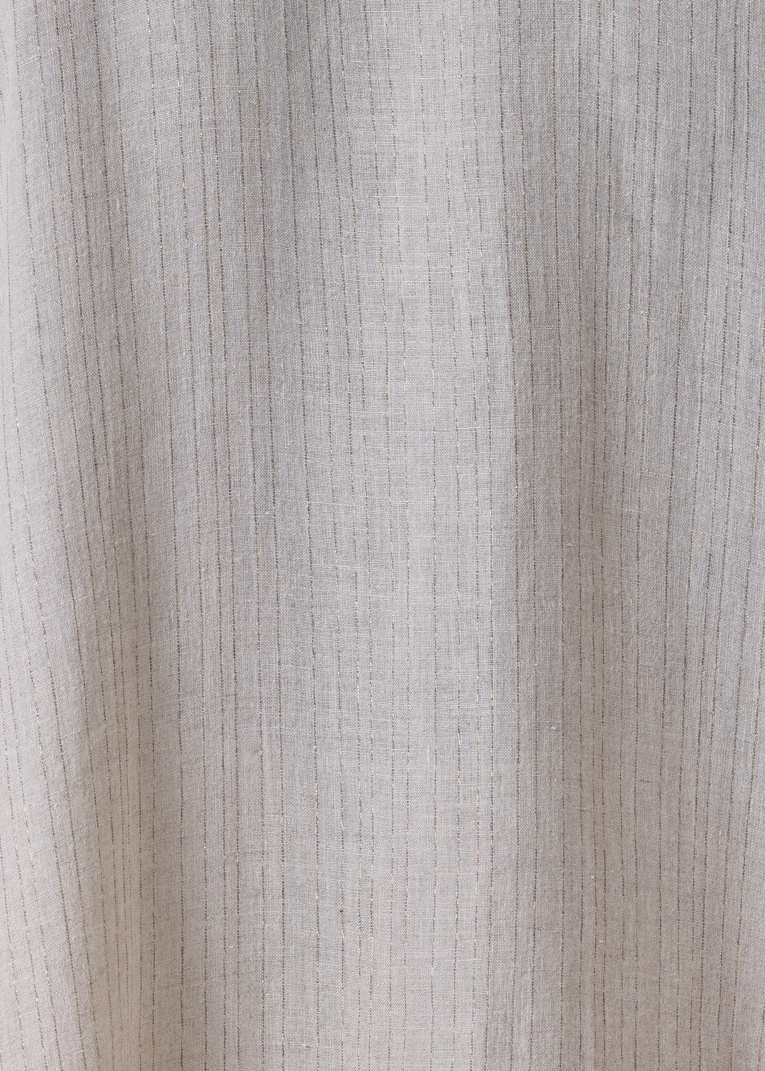 extrafine gold stripe linen dps short sleeve shirt with collar - mid plus (natural)