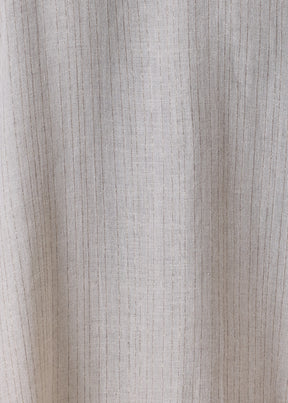 extrafine gold stripe linen dps short sleeve shirt with collar - mid plus (natural)