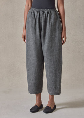 heavyweight delave linen japanese trouser (coal)