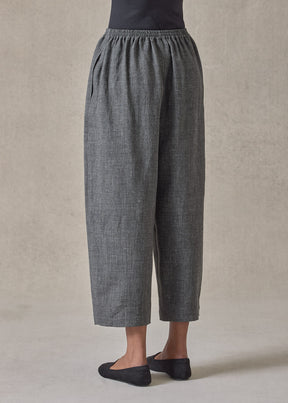heavyweight delave linen japanese trouser (coal)