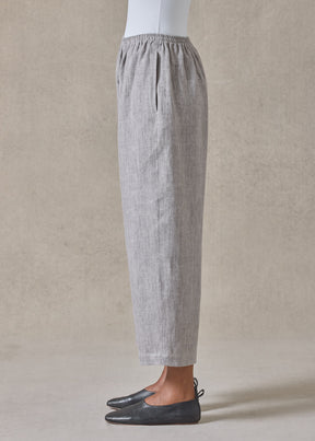 heavyweight delave linen japanese trouser (stone)