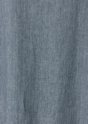 heavyweight delave linen angle-to-front side seam scoop neck t shirt dress (petrol)