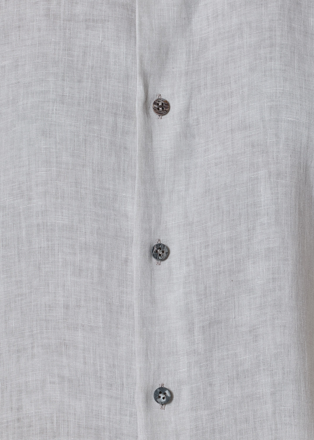 handkerchief linen wide a-line collarless classic shirt - long plus (silvertint)