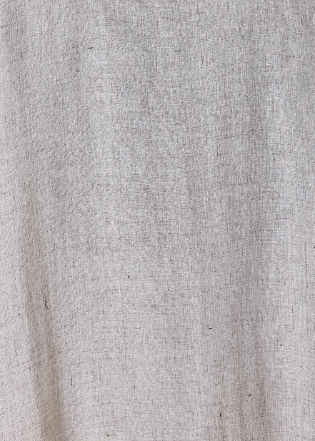 handkerchief delave linen sloped shoulder wide a-line short sleeve shirt with collar - mid plus (oatlight)