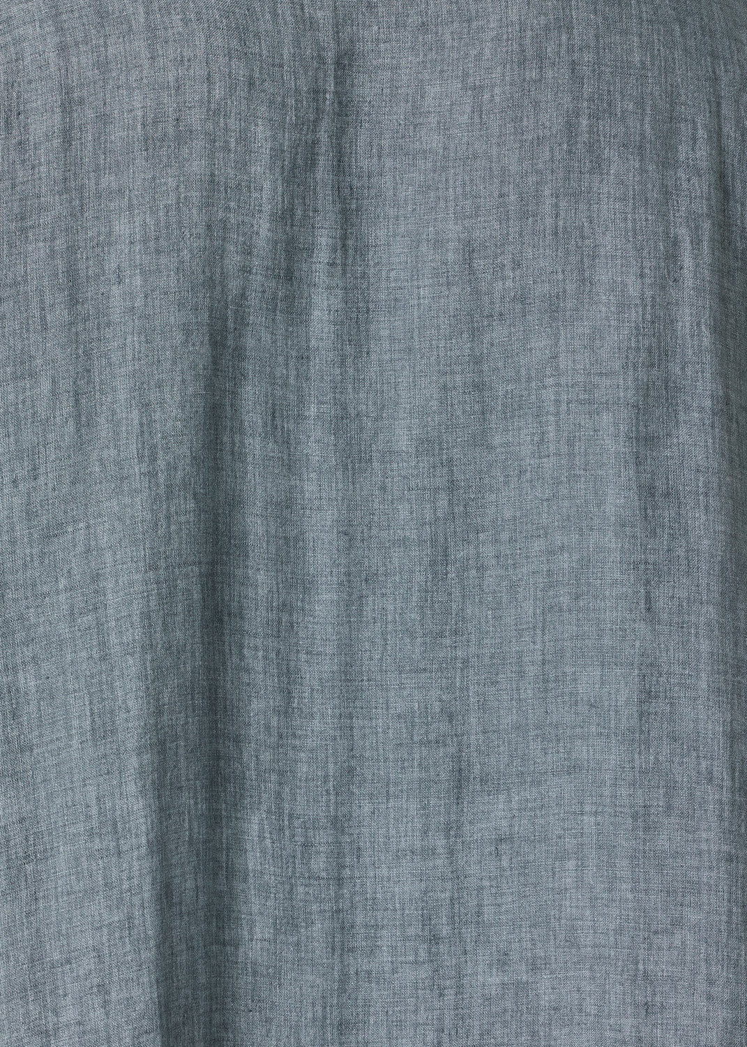 handkerchief delave linen sloped shoulder wide a-line short sleeve shirt with collar - mid plus (petrol)
