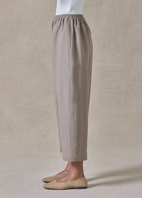 lightweight linen japanese trouser (darkstone)