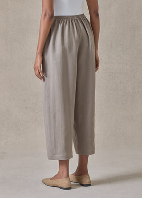 lightweight linen japanese trouser (darkstone)