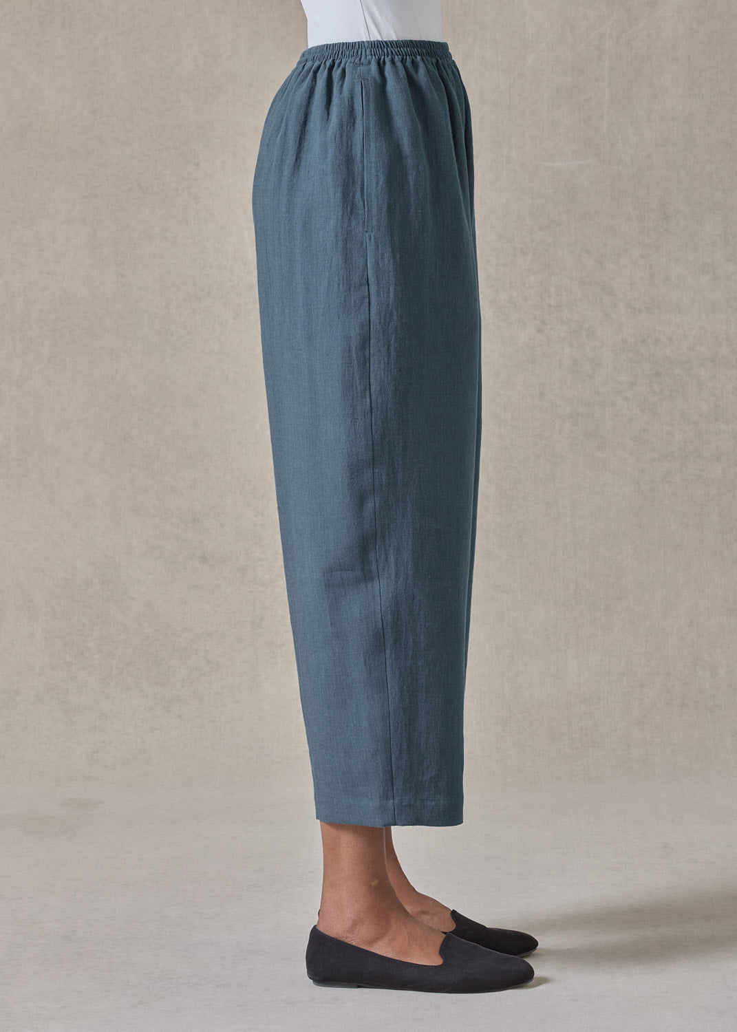 lightweight linen japanese trouser (petroldark)