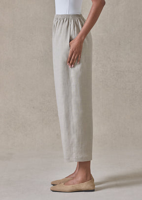 lightweight linen japanese trouser (stone)