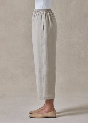 lightweight linen japanese trouser (stone)