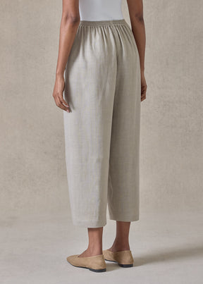 lightweight linen japanese trouser (stone)
