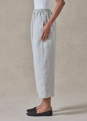 melange linen japanese trouser (cloudgrey)