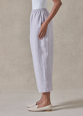 melange linen japanese trouser (wisteria)