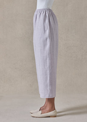 melange linen japanese trouser (wisteria)