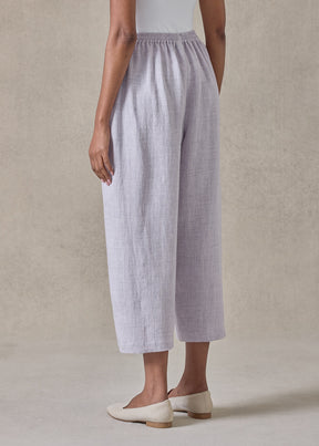 melange linen japanese trouser (wisteria)