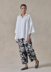 stonewashed linen japanese trouser (monochrome)