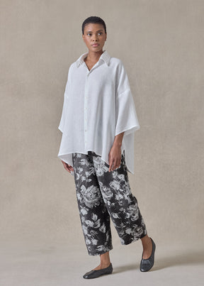 stonewashed linen japanese trouser (monochrome)