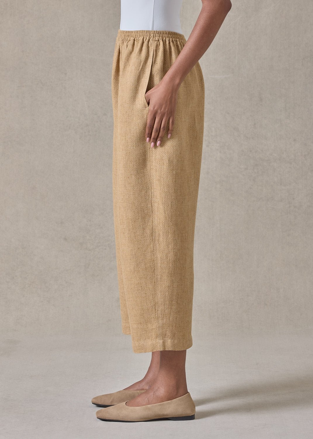 textured linen japanese trouser (goldhay)
