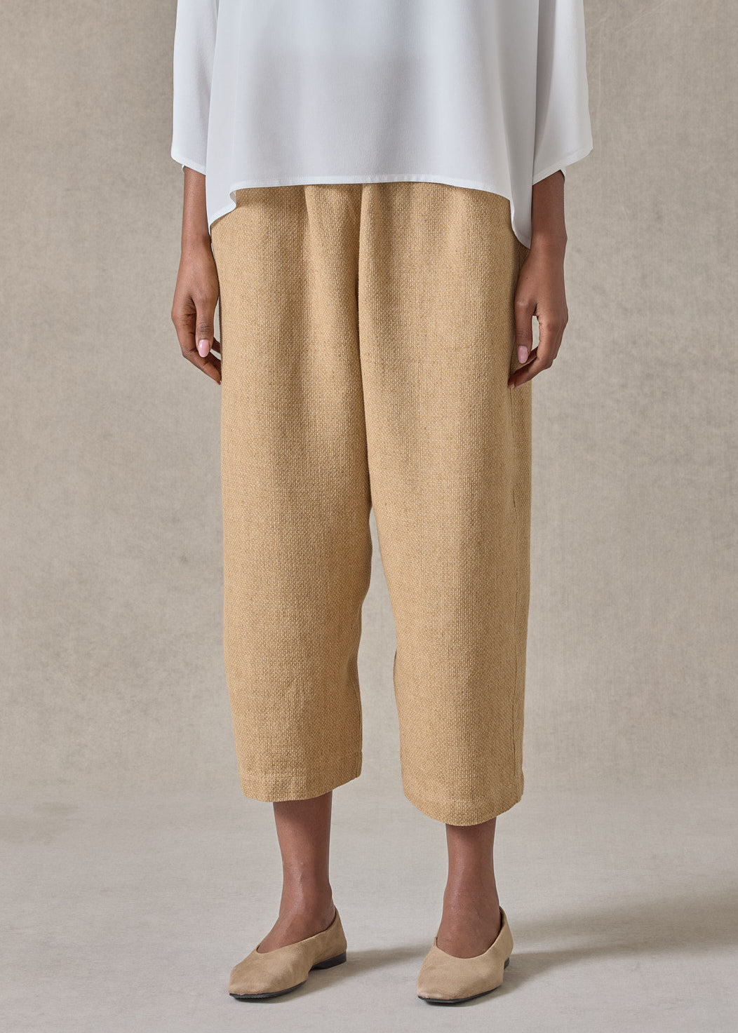 textured linen japanese trouser (goldhay)