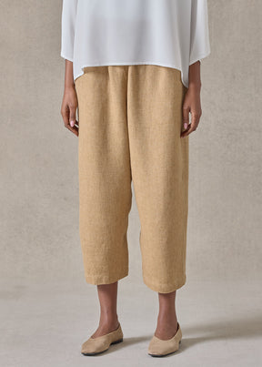 textured linen japanese trouser (goldhay)