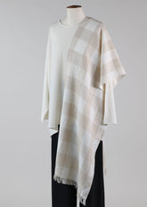 linen scarf with fringes