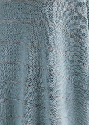 cotton short sleeve square knit top - mid plus