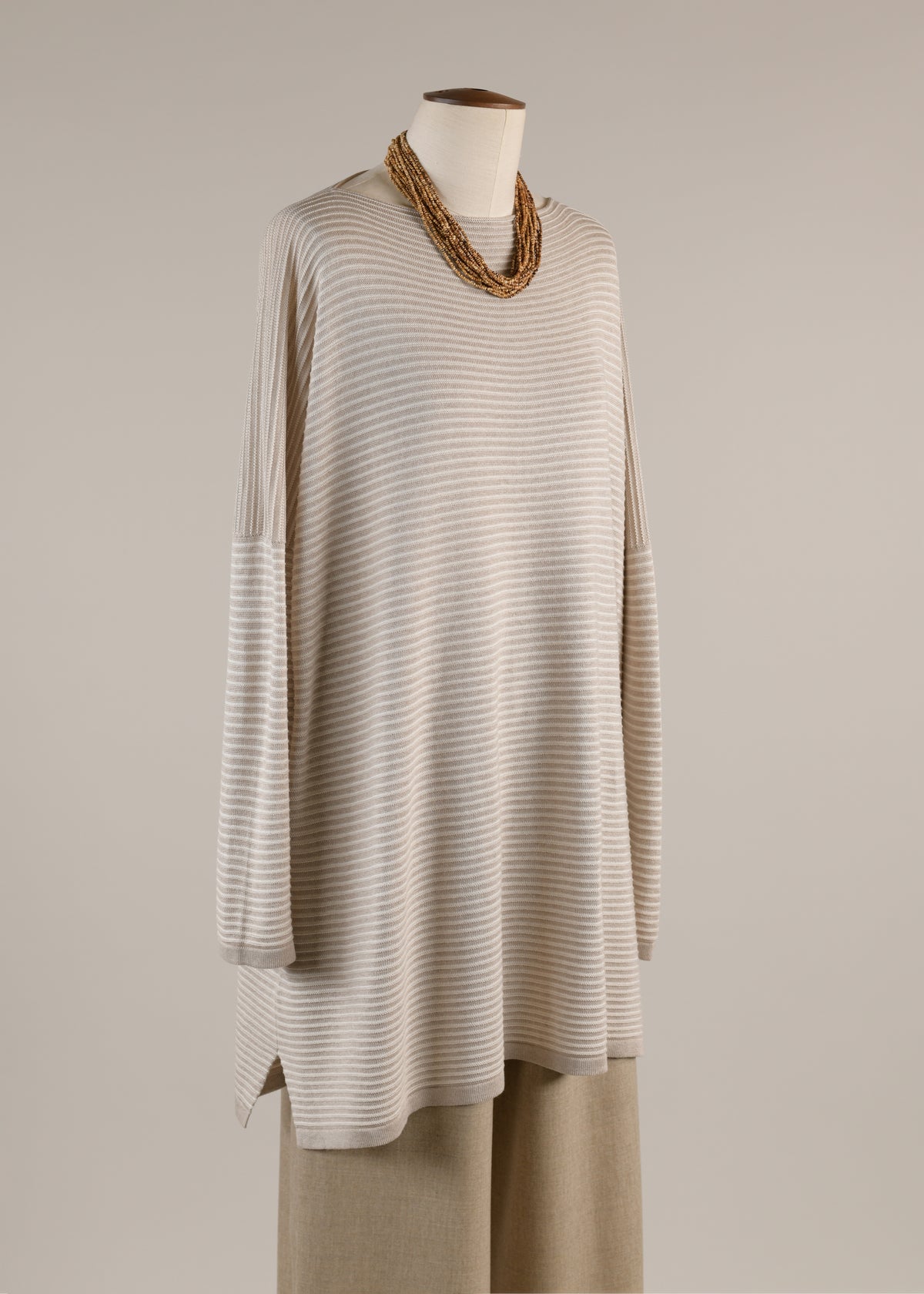 slim sleeve square top - long plus (undyed / white)