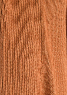 sloped shoulder 3/4 sleeve shawl collar cardi - lg