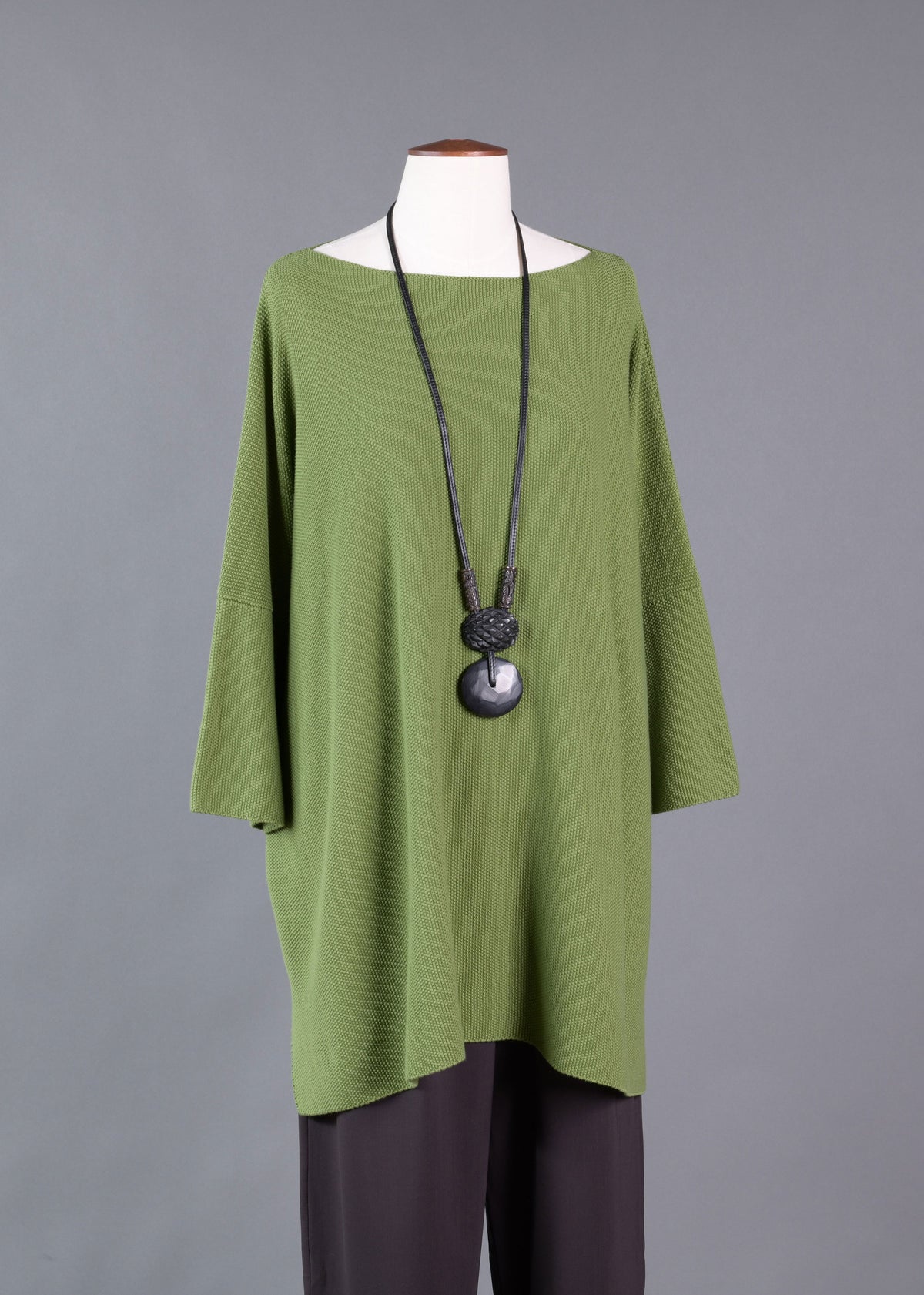 cotton square 3/4 sleeve  top - long