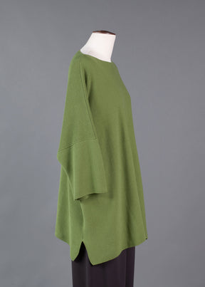 cotton square 3/4 sleeve  top - long