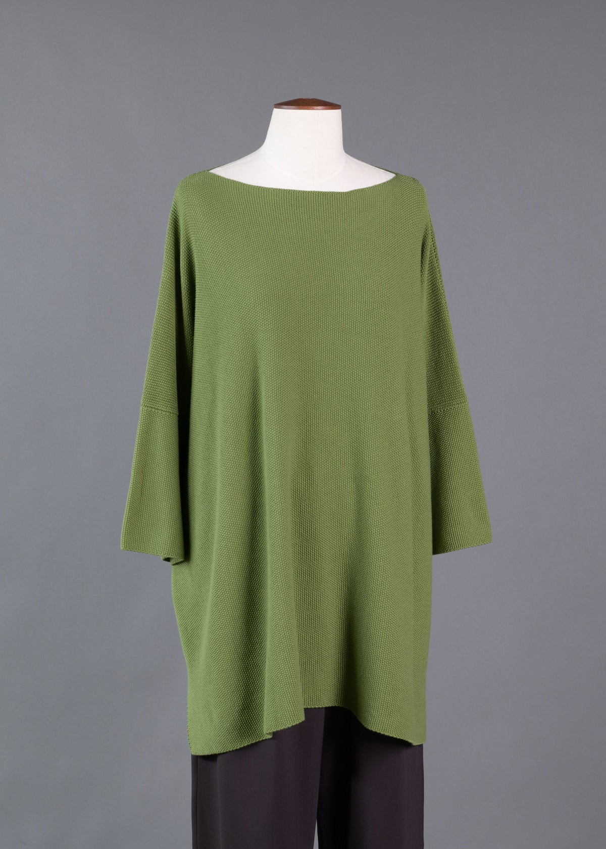 cotton square 3/4 sleeve  top - long