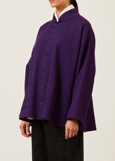 cotton chinese imperial jacket with chinese collar - long