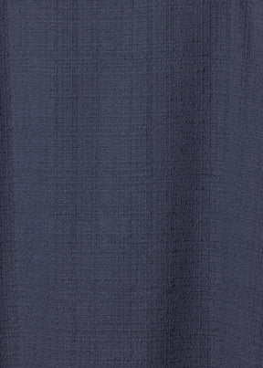 textured cotton imperial scoop neck dress (navydark)