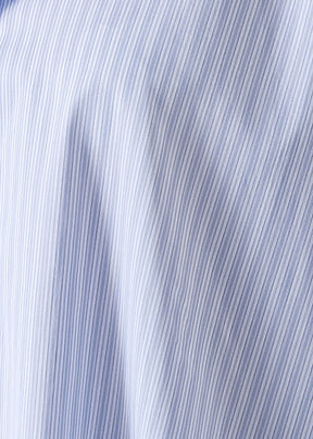 cotton wide longer back shirt with collar - long