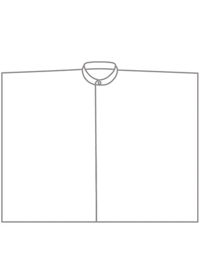 silk collarless short sleeve kaftan shirt- very long