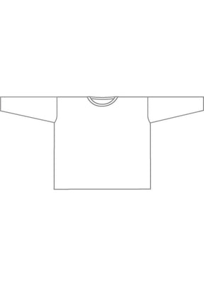 cotton jersey long sleeve round neck t-shirt - mid plus