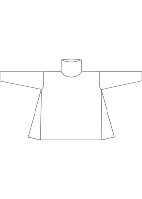 cotton jersey side panelled scrunch neck - long
