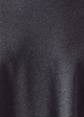 cotton jersey side panelled scrunch neck - long