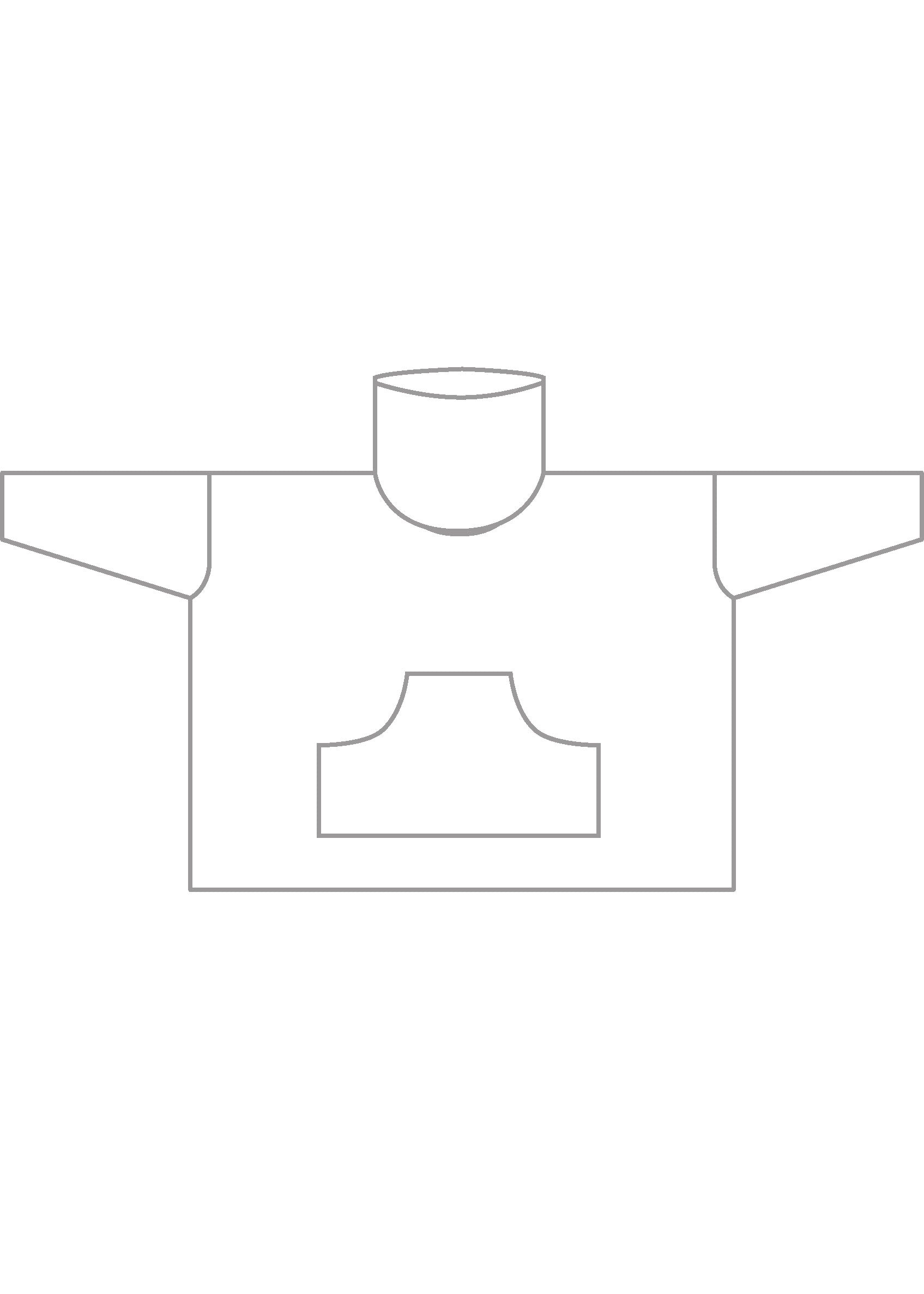 cotton jersey monks top with pouch pocket
