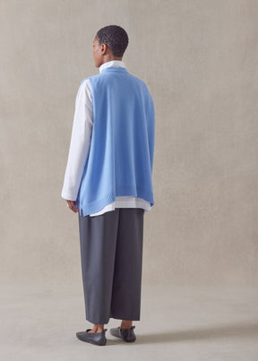 cashmere a-line sleeveless v-neck cardigan - mid plus