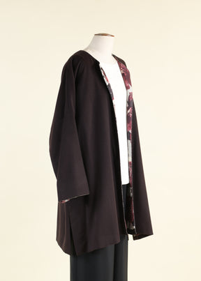 imperial round neck coat - very long