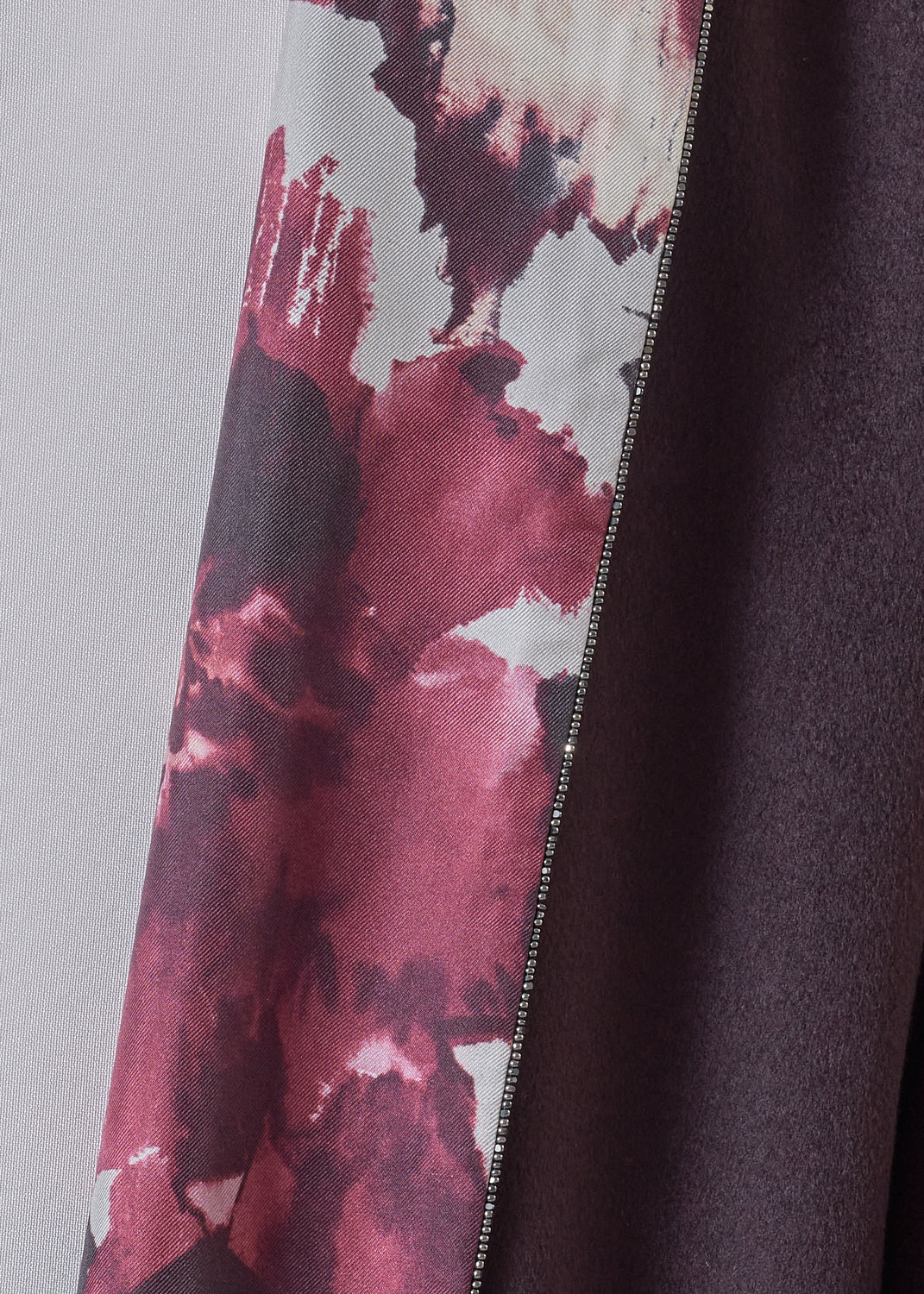 cashmere imperial round neck coat - very long (port)
