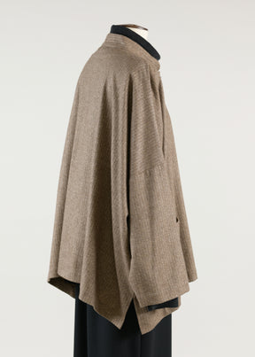wide mandarin jacket - long