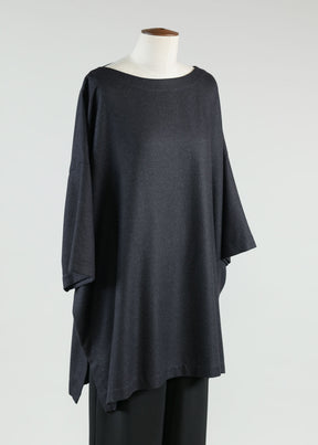 3/4 slv scoop neck tunic - long plus w/slits