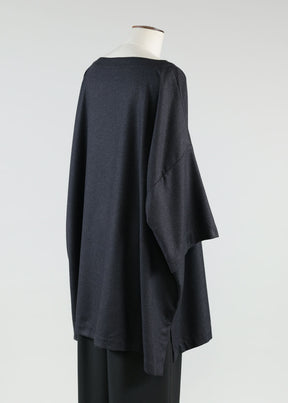 3/4 slv scoop neck tunic - long plus w/slits