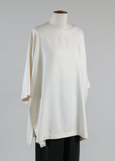 3/4 slv scoop neck tunic - long plus w/slits