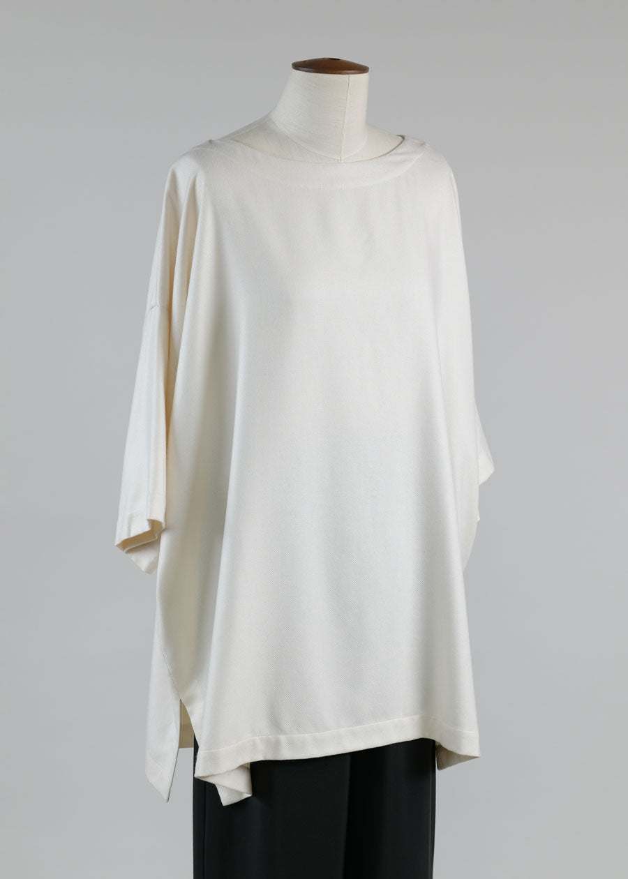 3/4 slv scoop neck tunic - long plus w/slits