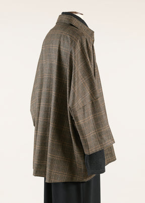 sloped shldr jckt w/collar - long 3/4 slvs (lined)