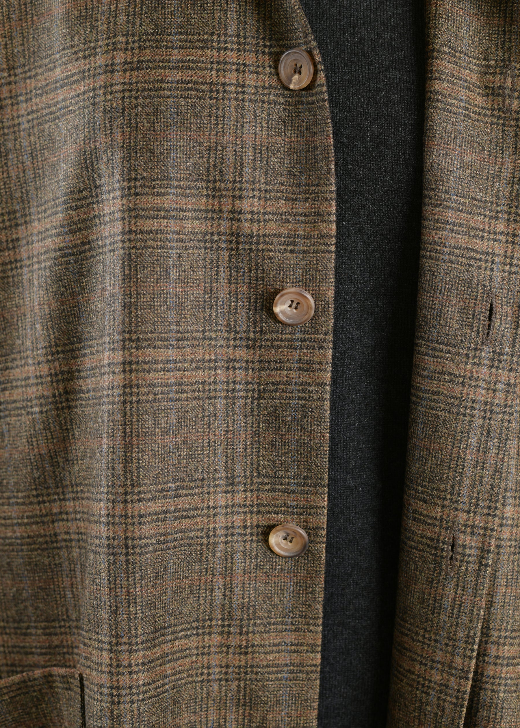 sloped shldr jckt w/collar - long 3/4 slvs (lined)